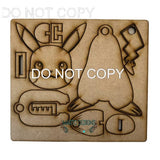 Pika Pop out swinging Ornament # 050 6 inch Wood Laser