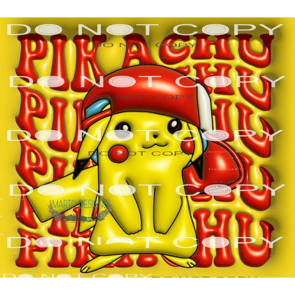 Pikachu #6274 Sublimation transfers - Heat Transfer Graphic