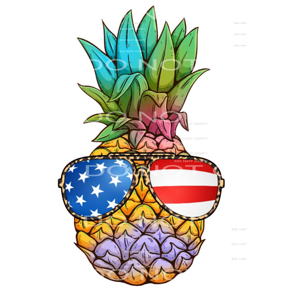 Pineapple USA #5401 Sublimation transfers - Heat Transfer