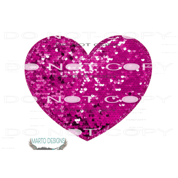 Pink Heart #9331 Sublimation transfers - Heat Transfer
