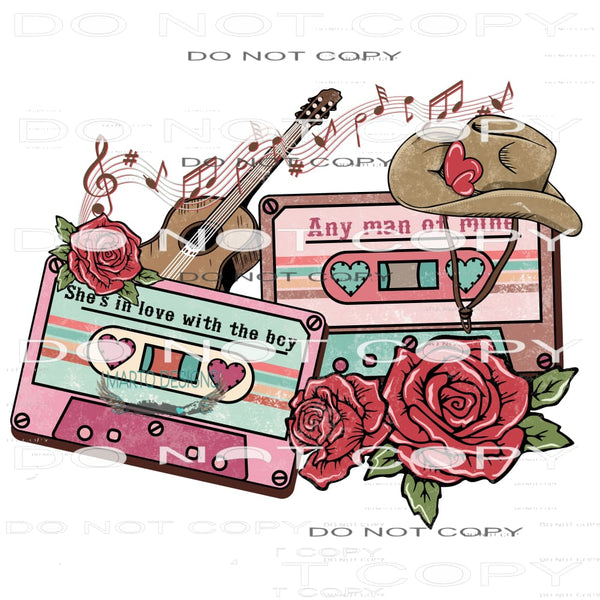 Pink Western Tapes #9021 Sublimation transfers - Heat