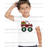 Plaid christmas Truck Sublimation transfers Heat Transfer
