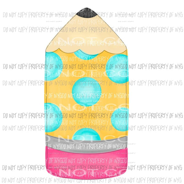 polka dot pencil Sublimation transfers Heat Transfer