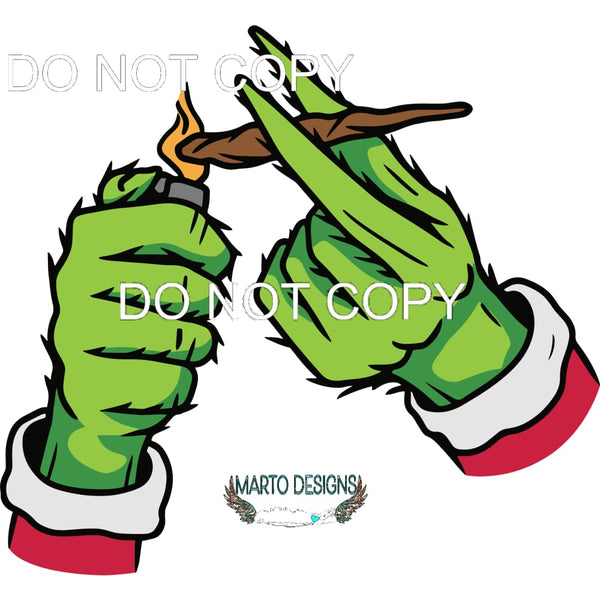Pothead Grinchmas #229 Sublimation transfers - Heat