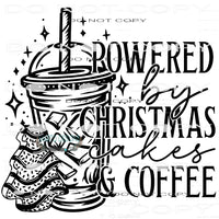 Powered By Christmas Cakes And Coffee #8830 Sublimation
