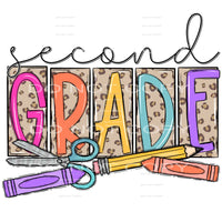 Pre k - 5th Grade school Leopard # 89907 Sublimation