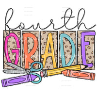 Pre k - 5th Grade school Leopard # 89907 Sublimation