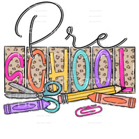 Pre k - 5th Grade school Leopard # 89907 Sublimation