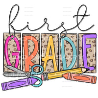 Pre k - 5th Grade school Leopard # 89907 Sublimation