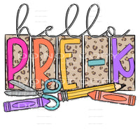 Pre k - 5th Grade school Leopard # 89907 Sublimation