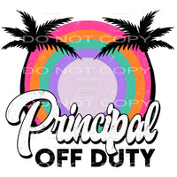 Principal off duty # 339 Sublimation transfers - Heat