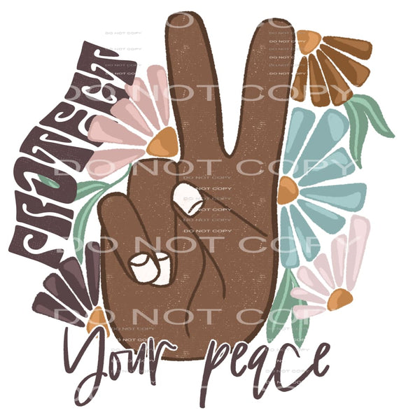 Protect your peace # 930 Sublimation transfers - Heat