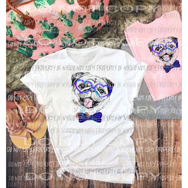 Pug Dog sublimation transfer Heat Transfer
