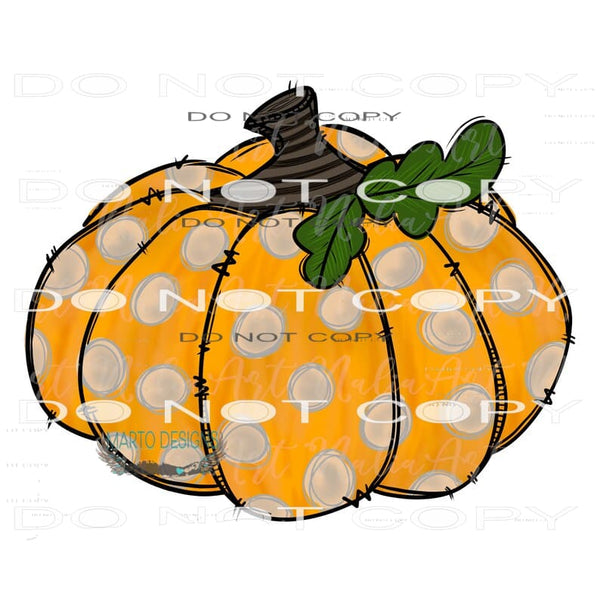 Pumpkin #6453 Sublimation transfers - Heat Transfer Graphic