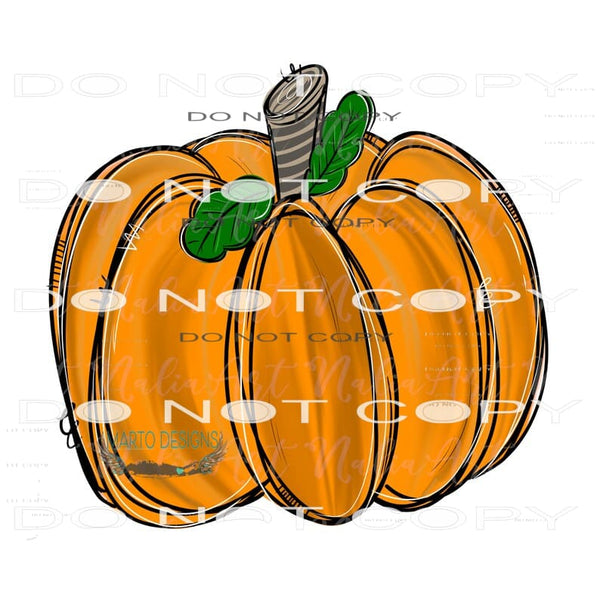 Pumpkin #6454 Sublimation transfers - Heat Transfer Graphic