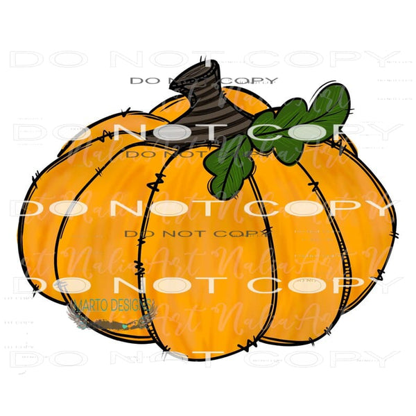 Pumpkin #6455 Sublimation transfers - Heat Transfer Graphic