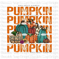 Pumpkin #7222 Sublimation transfers - Heat Transfer Graphic