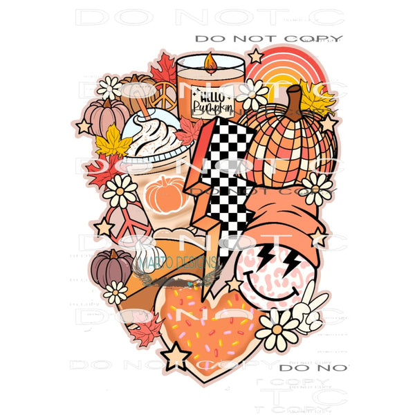 Pumpkin #7261 Sublimation transfers - Heat Transfer Graphic