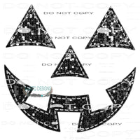 Pumpkin Face #6719 Sublimation transfers - Heat Transfer