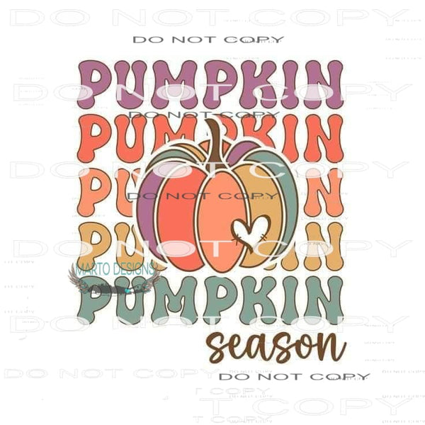 Pumpkin Season #6240 Sublimation transfers - Heat Transfer