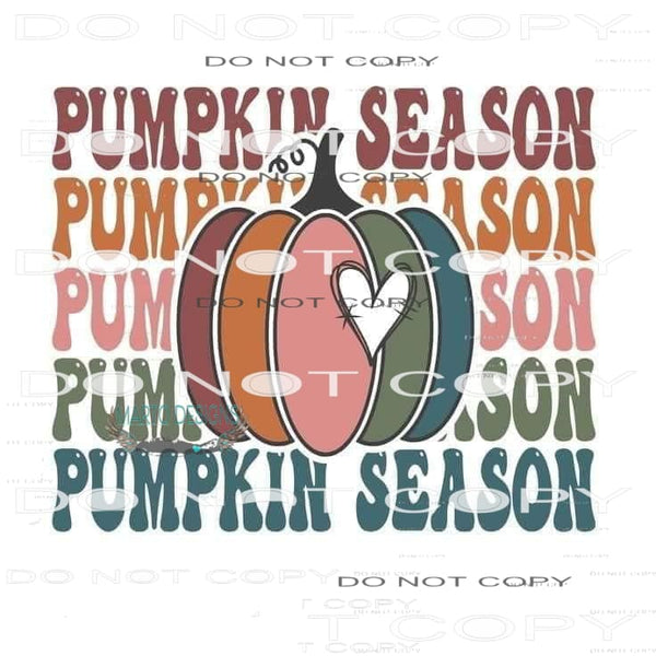 Pumpkin Season #6244 Sublimation transfers - Heat Transfer