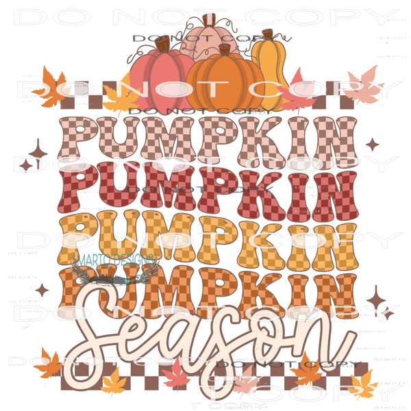 Pumpkin Season #6316 Sublimation transfers - Heat Transfer