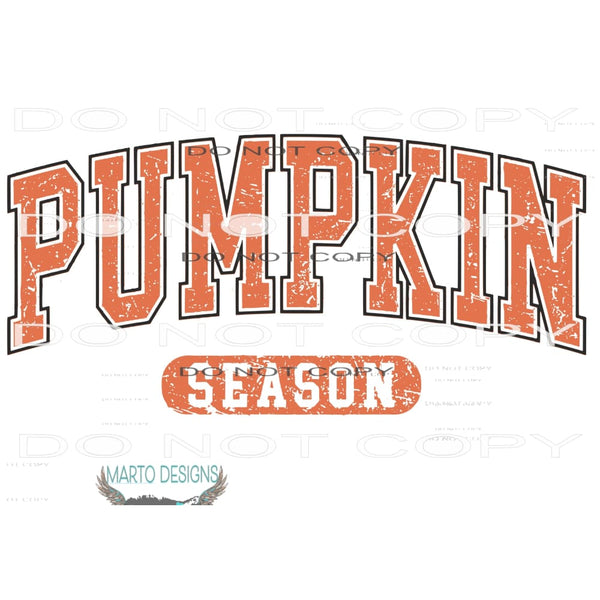 Pumpkin Season destressed # 4411 Sublimation transfers -