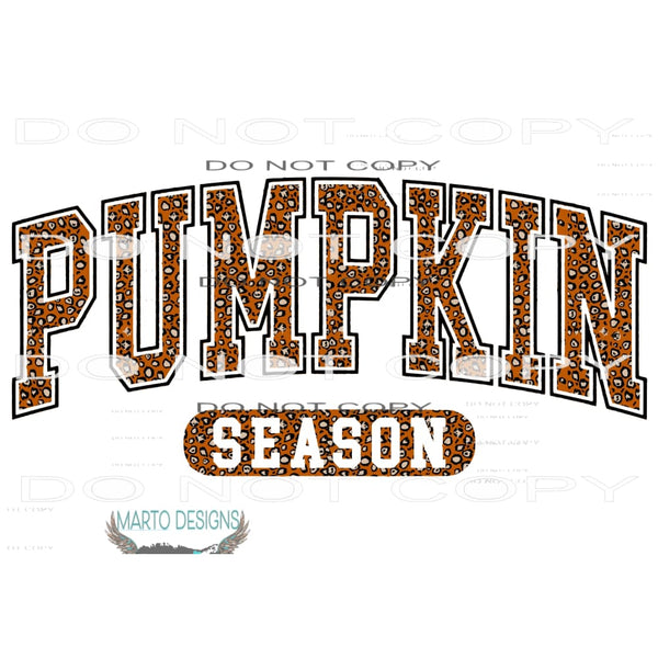 Pumpkin Season Leopard # 4401 Sublimation transfers - Heat