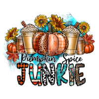 Pumpkin spice junkie # 591 Sublimation transfers - Heat