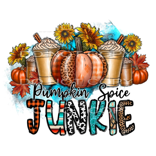 Pumpkin spice junkie # 591 Sublimation transfers - Heat