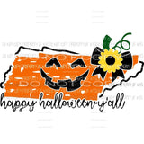 Pumpkin State Fall happy Halloween yall All states in drop down menu sublimation transfer state Heat Transfer