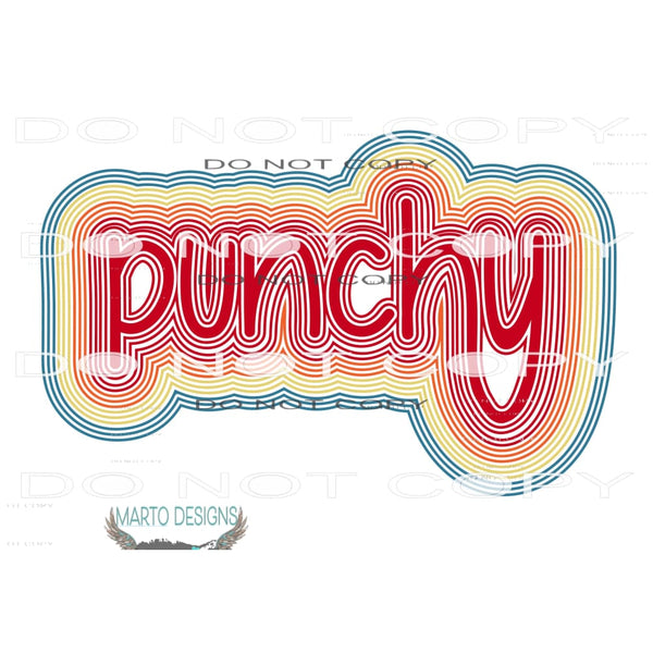 punchy # 1414 Sublimation transfers - Heat Transfer Graphic