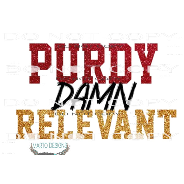 Purdy 2 Sublimation transfers - Heat Transfer Graphic Tee