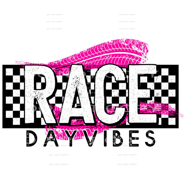 Race Day Vibes #5485 Sublimation transfers - Heat Transfer