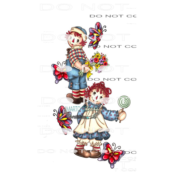 Raggedy Ann Sleeve #9274 Sublimation transfers - Heat