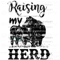 Raising my herd cows Sublimation transfers Heat Transfer