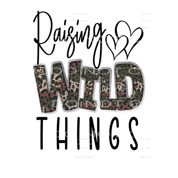 Raising wild things # 525 Sublimation transfers - Heat