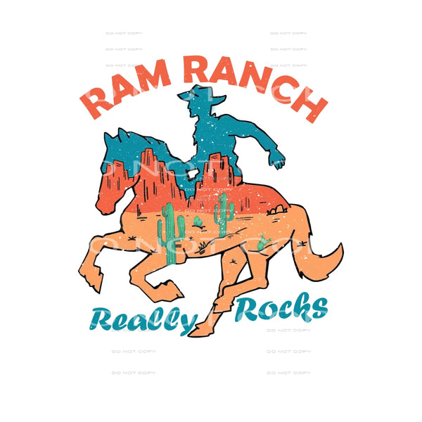Ram Ranch Really Rocks #5163 Sublimation transfers - Heat