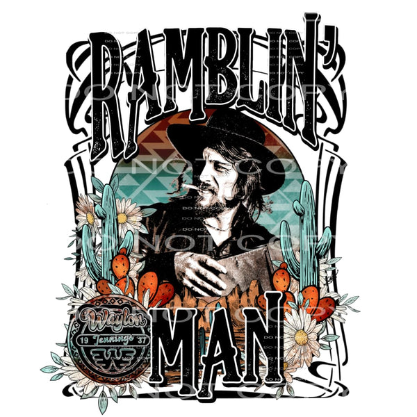 Ramblin man # 298 Sublimation transfer - Heat Transfer