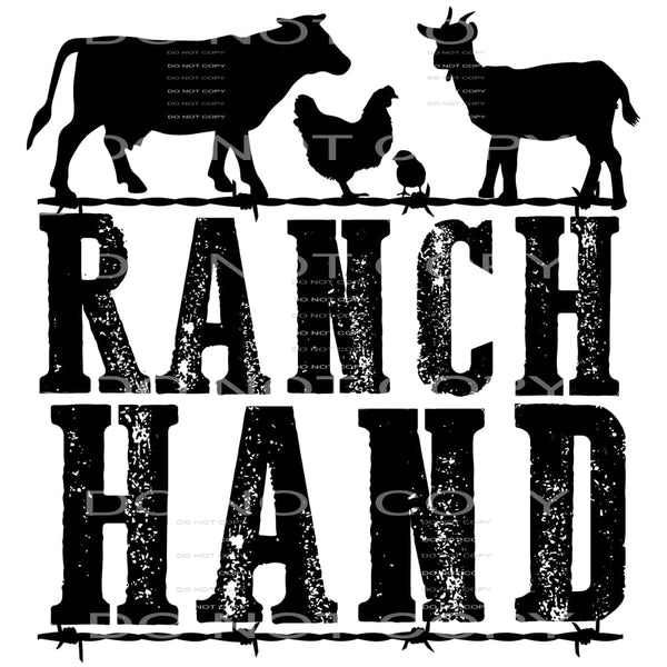 Ranch hand # 1002 - Heat Transfer Graphic Tee - women’s