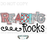 Reading Rocks #1 Dr Seuss Sublimation transfers Heat Transfer