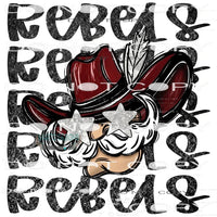 Rebels #7236 Sublimation transfers - Heat Transfer Graphic