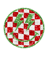Red And Green Checkered Smile #7870 Sublimation transfers -
