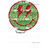Red And Green Smile #7871 Sublimation transfers - Heat