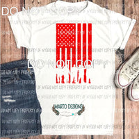 Red Flag military Sublimation transfers Heat Transfer