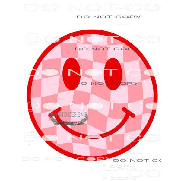 Red Smiley #8887 Sublimation transfers - Heat Transfer