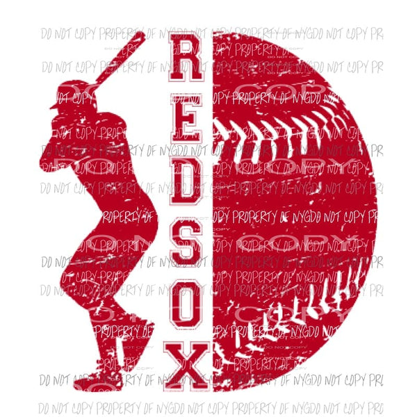 Red Sox baseball Sublimation transfers Heat Transfer