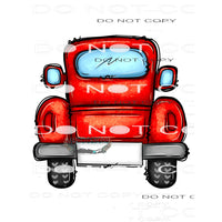 Red Truck #8754 Sublimation transfers - Heat Transfer