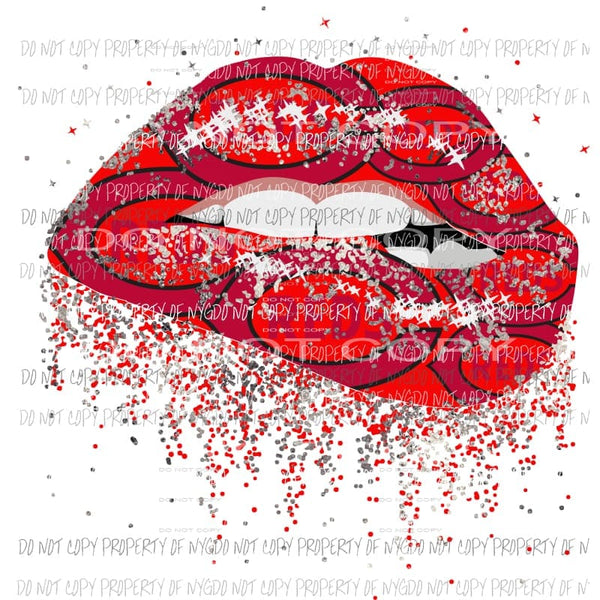 reds lips Sublimation transfers Heat Transfer
