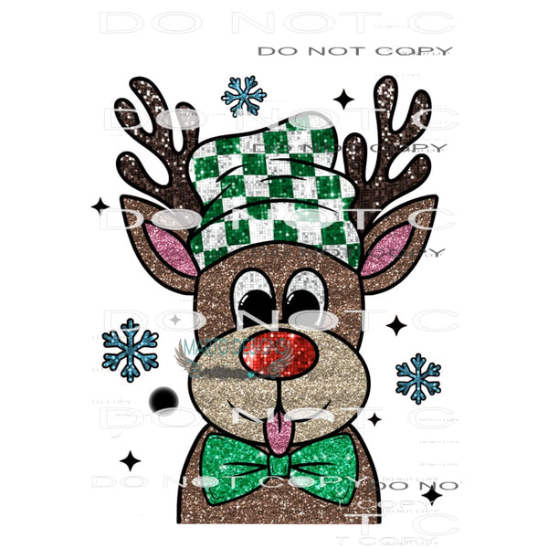 Reindeer #7783 Sublimation transfers - Heat Transfer Graphic